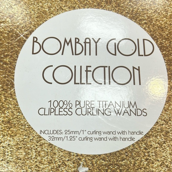 2Bombay Hair Company Large Gold Curling wands - Picture 1 of 3